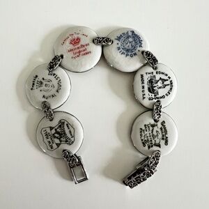 Victorian Trading Company China Back Stamp Bracelet